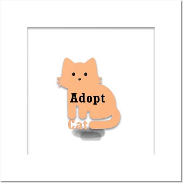 Adopt Cat Wall Art by Lumphord-lune